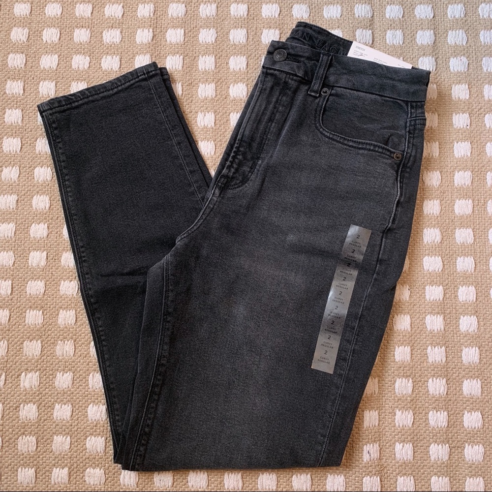 American Eagle Outfitters Curvy Mom Jeans - Black